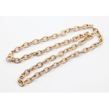 Nova chegada Rose Gold Plating aço inoxidável Texturizado Cabo Chain